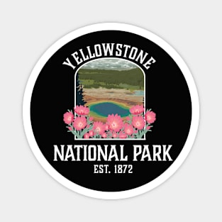 Yellowstone National Park Bitterroot Flower Gift Vintage Magnet